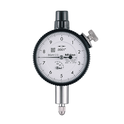 Dial Gauge,Flat Back, ANSI/AGD Type Jewelled Bearing, Shockproof, 0,025", 0,0001" 1802AB-10