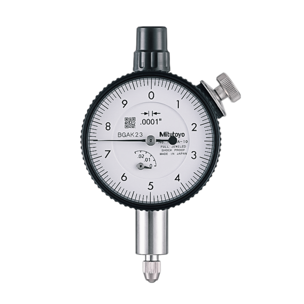 Dial Gauge,Flat Back, ANSI/AGD Type Jewelled Bearing, Shockproof, 0,025", 0,0001" 1802AB-10
