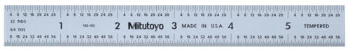 Steel Rule, Wide Rigid Rule 6" 182-103
