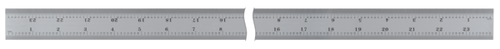 Steel Rule, Wide Rigid Rule 600mm/24", Metric/Inch 182-165