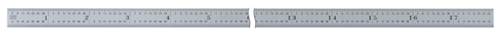 Steel Rule, Fully-Flexible Rule 450mm/18", Metric/Inch 182-245