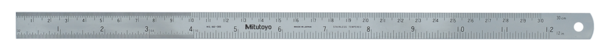 Steel Rule, Semi-Flexible Rule 300mm/12", Metric/Inch 182-305