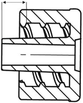 ISO 80369-7 Fig C.4 Luer Gauges Male Reference Conical Fitting For Testing Female Luer Lock Fittings For Leakage