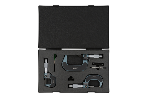 Mitutoyo Digit Outside Micrometer Set 0-3", (3 pcs.) 193-923