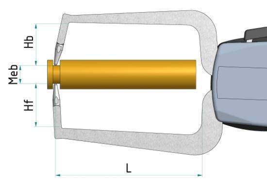 Kroeplin Metric External Caliper Gauge 0-.4", 0.0002", D610 ( Mitutoyo Equivalent 209-450)