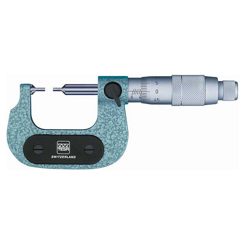 Tesa 00220101 range 0-1'' micrometer graduation .0001'' Reduced Anvils