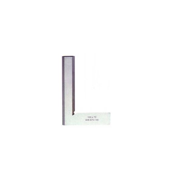 INSPEC 639-1115 KNIFE EDGE SQUARE, DIN 875 GRADE 0, 100X70MM