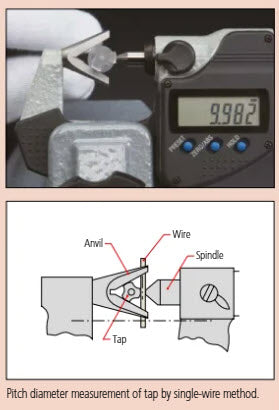 Mitutoyo 3 Flute V-Anvil Micrometer 10-25mm 114-102