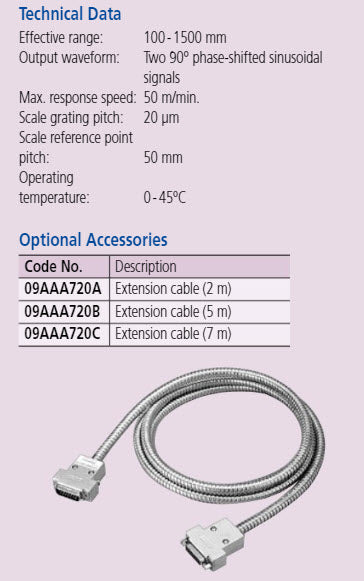 Linear Scale AT116 1000mm/40" 539-287-30R
