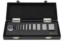 MHC 9100-9156 9 Gauge Blocks, Grade 0 .0625, .100,.125, .200,.250,.300,.500,1.000 & 2.000” 1 Optical Flat: 1” Dia. x.5125” Thickness, .000004", Flatness, .00002" Parallel