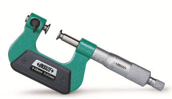 Insize Universal Micrometer 3280-25 0-25mm x .01mm with 7 tips
