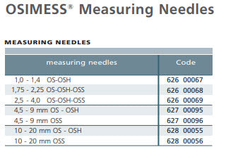 Schwenk OSIMESS 62800055 Needle for OS / OSH Split ball probes up to 10-20mm