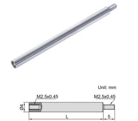 Steel Extension Rod INSIZE 75mm (6282-2014)