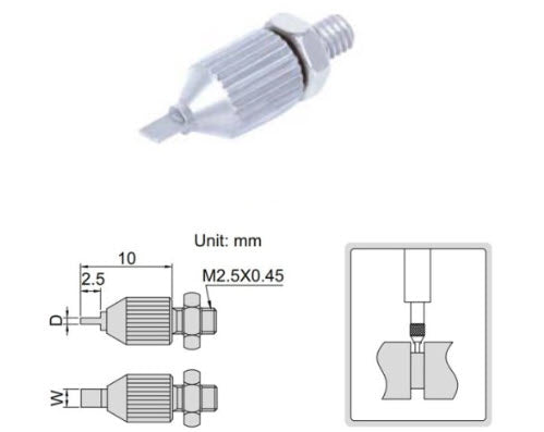 Steel Blade Points INSIZE 0.6mm  x 2mm (6282-1802)