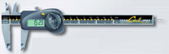 TESA CAL IP65 «magna µ system»  6"/150mm Res .01mm/.0005"  With Roller Wheel, Code 00530201