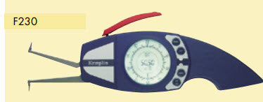 Kroeplin F230 Internal Groove Range 30 - 50mm, Resolution .01mm/.0005", Depth 54mm