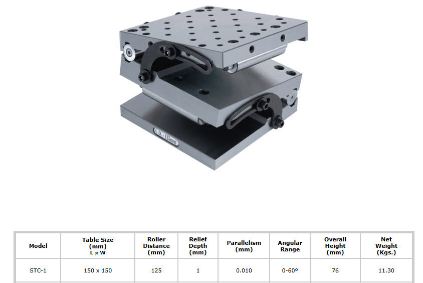 Millhard Compound Sine Table 150 x 150mm STC-1