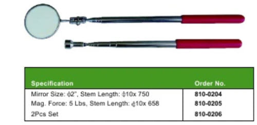 MHC 810-0204 Telescopic Mirror size 2" diameter Length 750mm