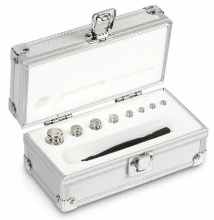 KERN® Set of weights 304-026, OIML Class E1, Nominal value 1g - 50g, Wire, Stainless Steel polished Article no.: 304-026