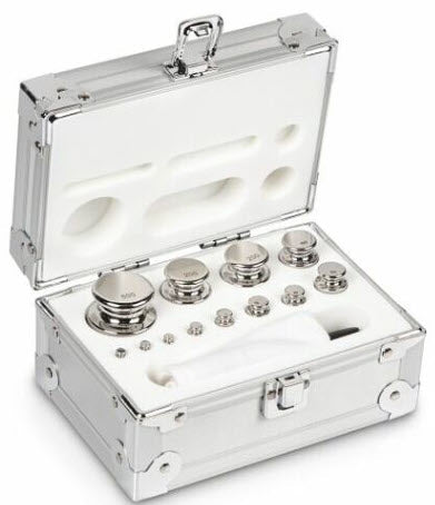 KERN® Set of weights 304-056, OIML Class E1, Nominal value 1g - 500g, Wire, Stainless Steel polished Article no.: 304-056