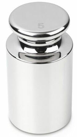 KERN® Test weight 307-13  OIML Class E1, Nominal value 5Kg, Wire, Stainless Steel polished