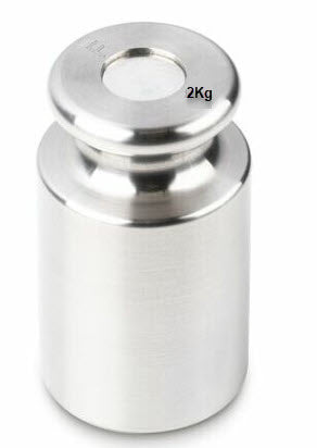 KERN® F2 Individual Weight 337-12  2Kg Test weight Check weight, Stainless steel (OIML)