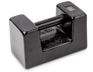 KERN® Test weight 346-87, OIML Class M1, Nominal value 10 kg, Block, Cast iron lacquered