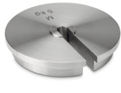 KERN® Test weight 347-137, Individual weight, OIML Class M1, 5Kg, Slot weight (Type A), stainless steel fine turned