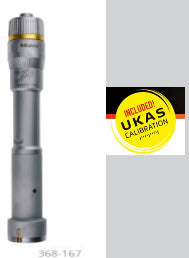 Mitutoyo 3-Point Internal Micrometer Holtest 25-30mm 368-167 with free UKAS Certificate