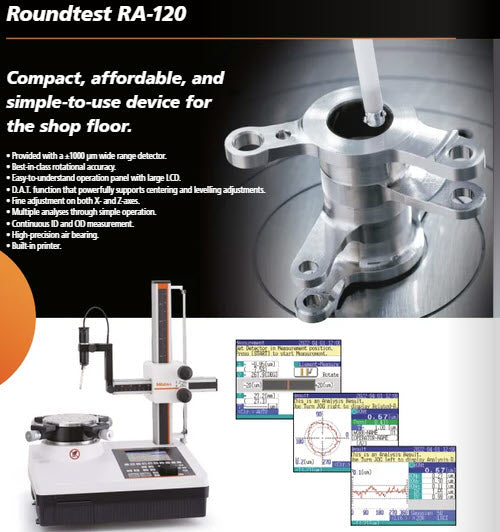 Mitutoyo RA-120 [inch/mm] Mechanical table [inch/mm] Item number: 211-544E
