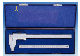 LTF 00190N caliper set with rule 200mm caliper x .05mm 150mm rule
