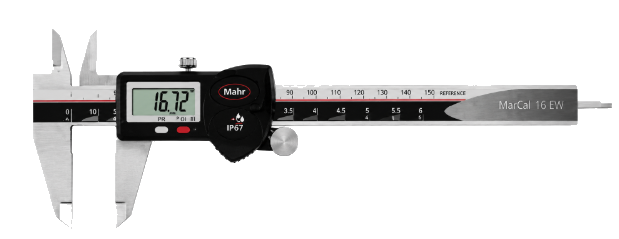 Mahr Digital Caliper 4102912 IP67 16EW , 6"/150mm, Resolution .0005"/.01mm, No Output