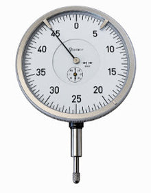 Kaefer Dial Gauge GZ100T graduation .0005” x 0.5" Reading 0–50 face diameter 3-15/16 inch stem 3/8" Range .5"/12.7mm