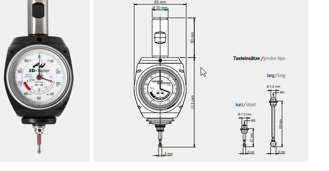 Haimer 80.360.00.FHN UNIVERSAL 3D-SENSOR