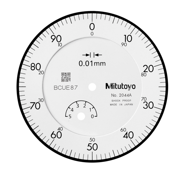 Standard DTI, Lug Back, ISO Type, 5mm, 0,01mm 2044S