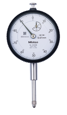 Dial Gauge, Lug Back, ISO Type 20mm, 0,01mm 2050A
