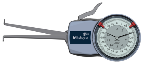 Mitutoyo Metric Internal Dial Caliper Gauge .4-1.2" x .0002" 209-352
