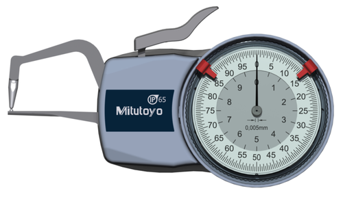 Mitutoyo External Dial Caliper Gauge  0-10mm, 0,005mm 209-400