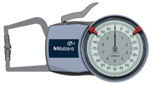 Mitutoyo External Dial Caliper Gauge , 0,005mm 209-403, 0-10mm ( Kroeplin Equivalent D110T)