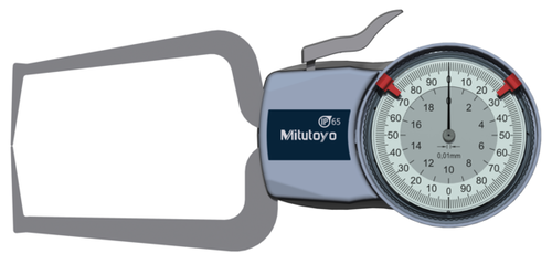 Mitutoyo external Dial Caliper Gauge  209-405, 0-20mm