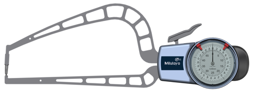 Mitutoyo External Dial Caliper Gauge , 0,005mm 209-912  0-50mm