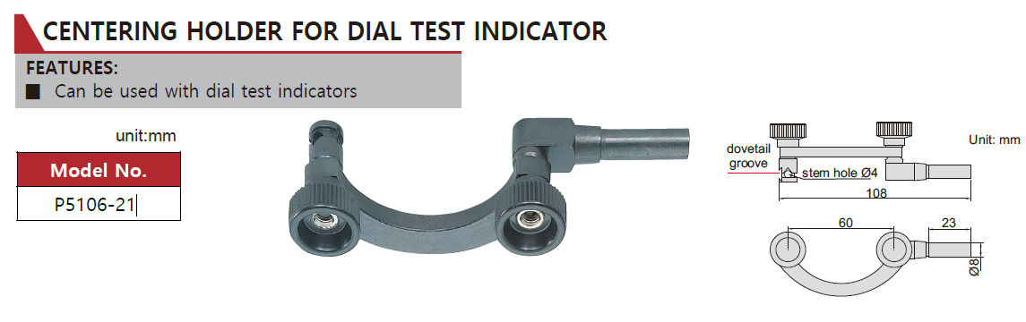 P5106-21 Centering Holder