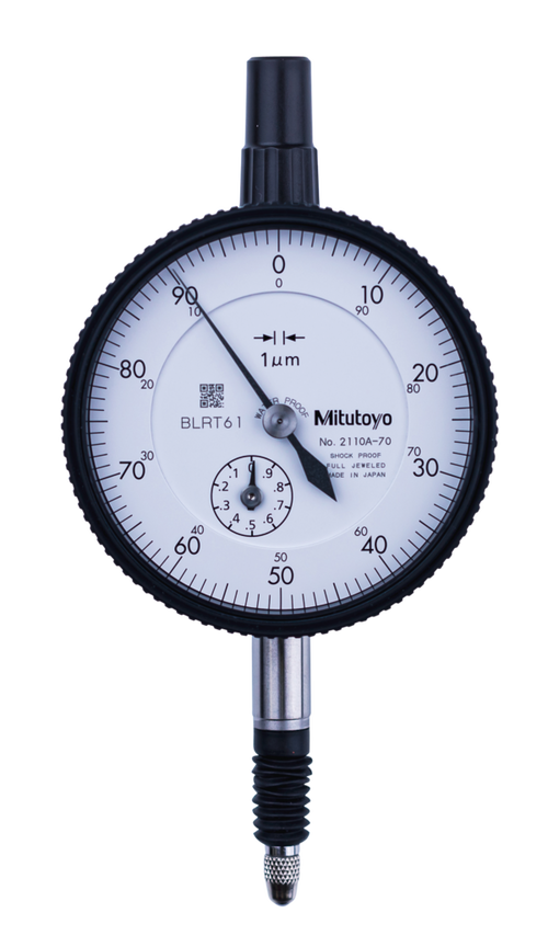 Dial Gauge, Lug Back, ISO Type IP64, Jewelled Bearing, Shockproof, 1mm, 0,001mm 2110A-70
