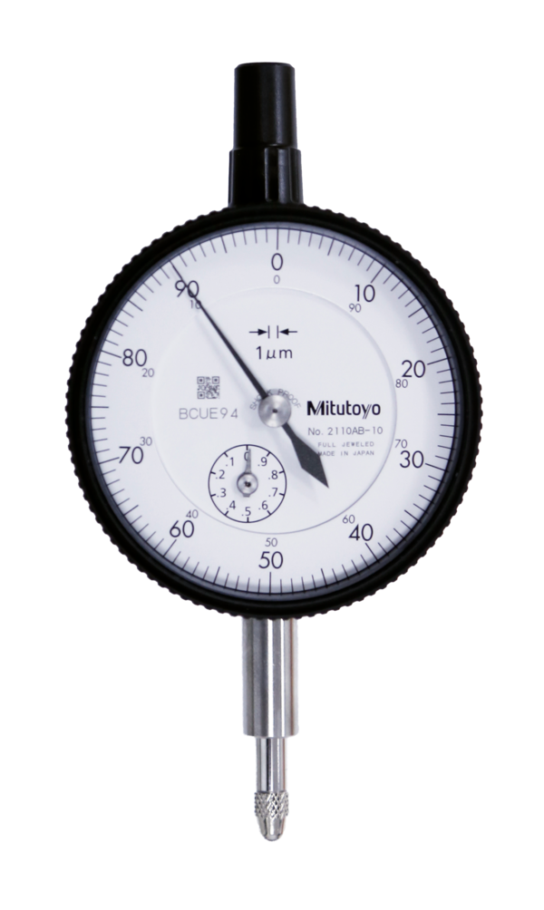 Dial Gauge, Lug Back, ISO Type Jewelled Bearing, Shockproof, 1mm, 0,001mm 2110A-10
