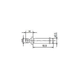 Mahr 4170561 Marameter Ball Contact, 5mm Diameter, 9mm Height