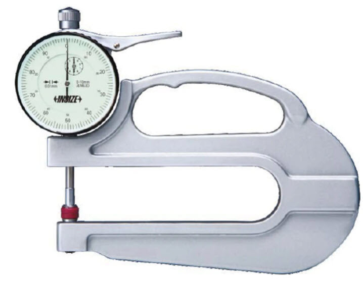Insize Dial Indicator Thickness Gauge, 120mm Throat, 0-20mm 2365-20