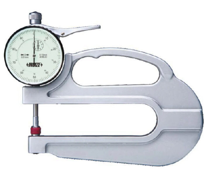 Insize Dial Indicator Thickness Gauge, 120mm Throat, 0-10mm 2365-10