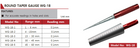 WG-18-1 Round Taper Gauge 1–6mm