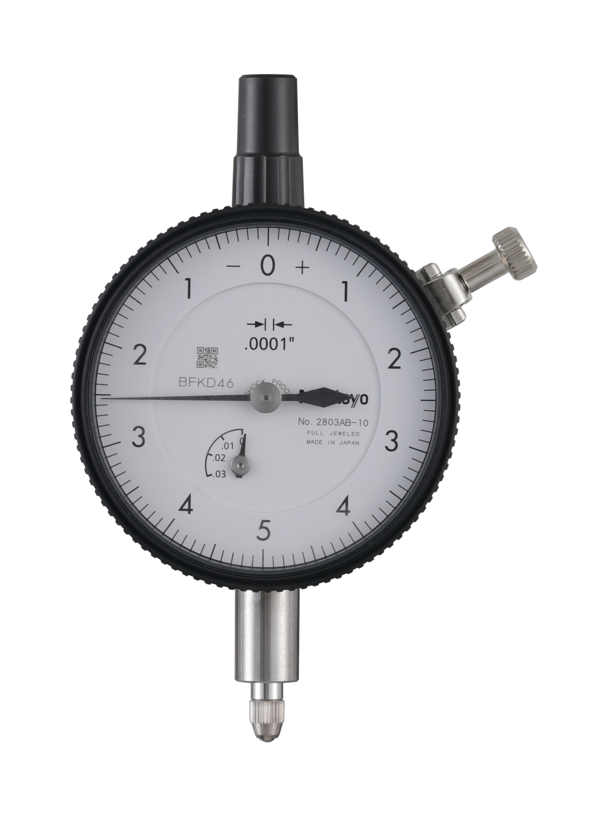 Dial Gauge, Lug Back, ANSI/AGD Type Jewelled Bearing, Shockproof, 0,025", 0,0001" 2803S-10