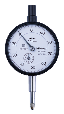 Dial Gauge, Lug Back, ANSI/AGD Type 10mm, 0,01mm 2902A-01, 3/8" shank for Bore Gauge